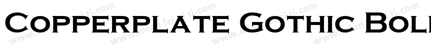 Copperplate Gothic Bold Condensed字体转换
